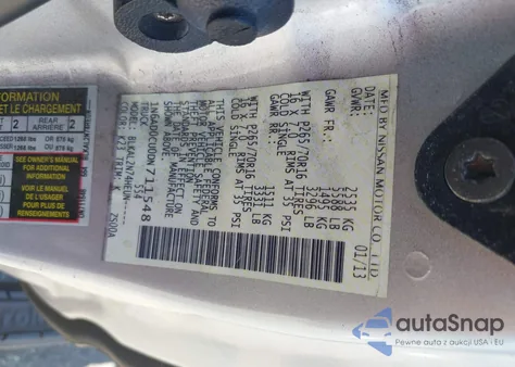 2013 Nissan Frontier Sv from USA, damaged, VIN 1N6AD0CU0DN711548